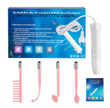 4 in 1 Portable High Frequency Facial Wand Wrinkle/ Spot/ Acne/ Mole Eraser