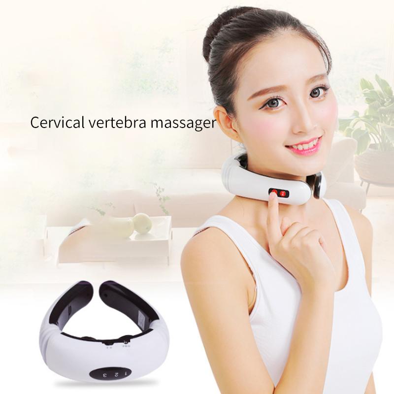 Electric Acupuncture Magnetic Therapy Neck Massager Cervical Vertebra Treatment