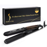 Professional 450F Steam Ceramic Vapor Steam Hair Straightener Iron