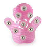 Palm Shaped Body Massage Glove with 9 360-degree-roller Metal Roller Ball