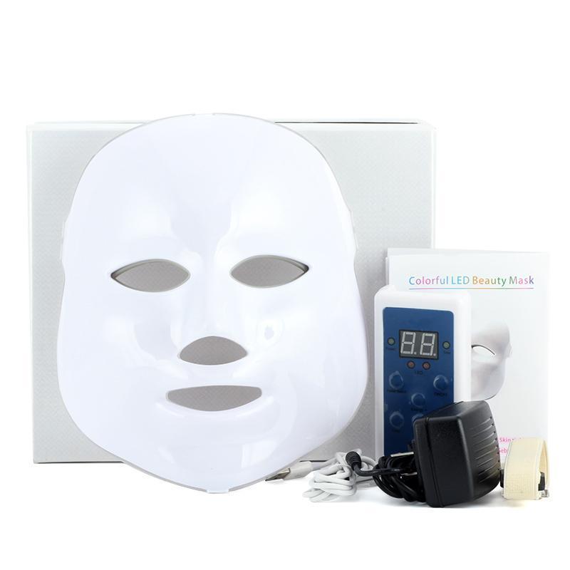 3/7 Color LED Facial Photon Anti Wrinkle Light Therapy Acne Mask