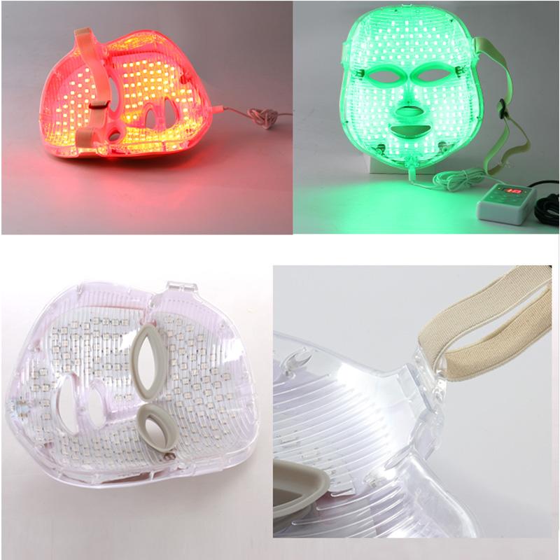 3/7 Color LED Facial Photon Anti Wrinkle Light Therapy Acne Mask
