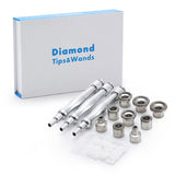 Diamond Tips and Wands Facial Skin Diamond Peeling Care Tool Kit