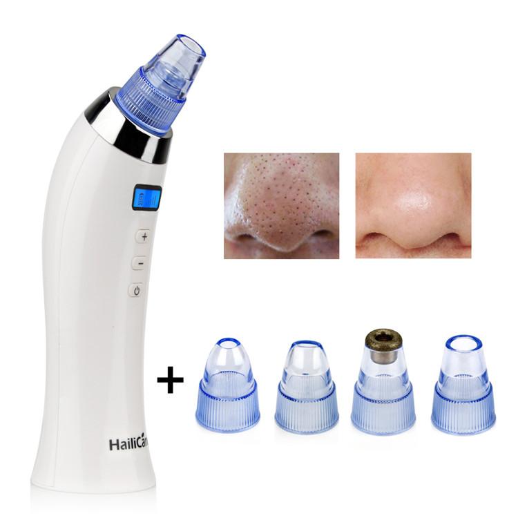 Vacuum Blackhead Acne Pimple Suction Machine with 4 Heads and Diamond Dermabrasion