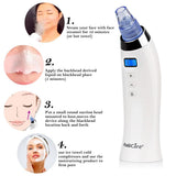 Vacuum Blackhead Acne Pimple Suction Machine with 4 Heads and Diamond Dermabrasion