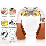 U Shape Quad-Action Shiatsu Kneading Neck And Shoulder Massager