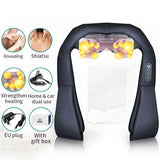 U Shape Quad-Action Shiatsu Kneading Neck And Shoulder Massager
