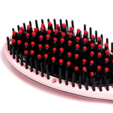Iron Hair Straightener Brush Comb Massager with LCD Display