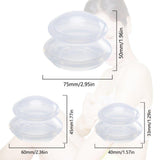 6 Pcs Anti Cellulite Vacuum Cups Silicone Massage Cupping Set for Home Use