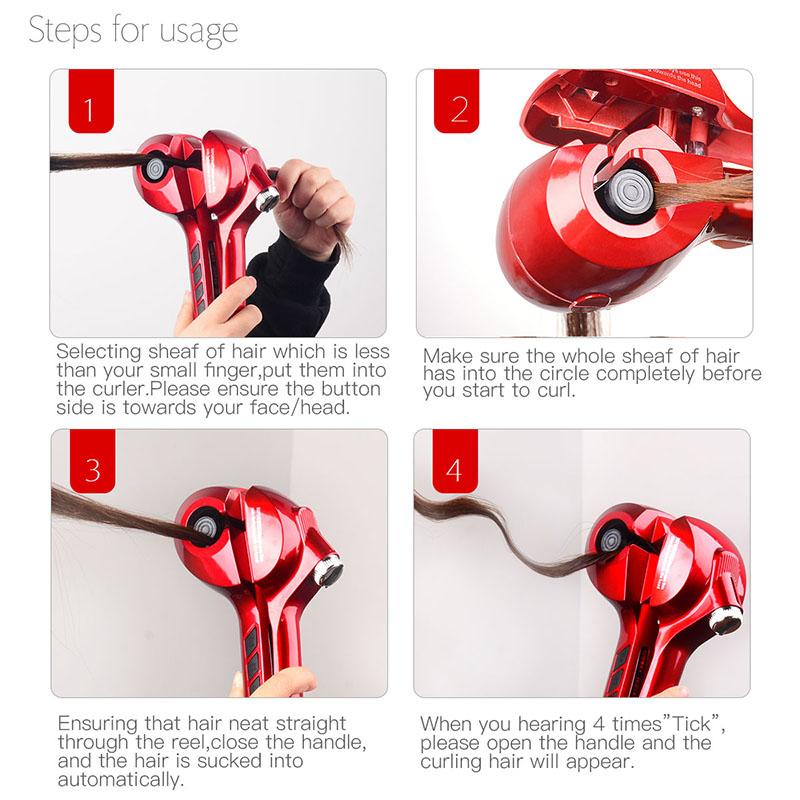 Wet and Dry Use Digital Automatic Curling Iron