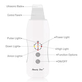 Portable Anion Ultrasonic Vibration Face Cleaning Machine Skin Scrubber