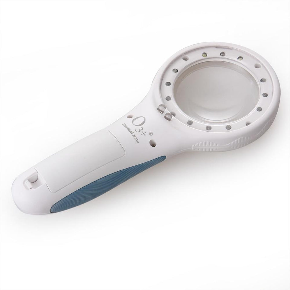 O3+ Dermal Zone Potable Blue LED Cold Light Skin Analyzer With 8 Times Magnification