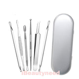 6/8 Pcs Blackhead Comedone Acne Extractor Removal Needles Tool Kit