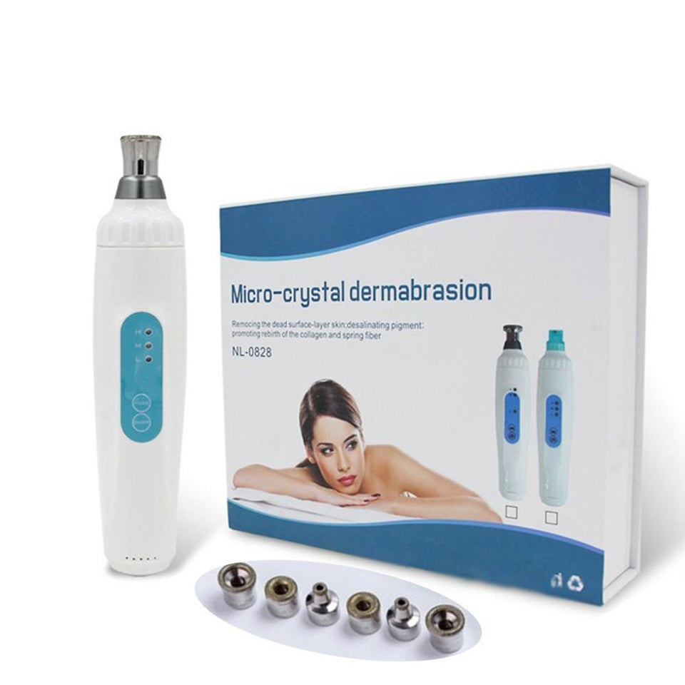 Facial Diamond Dermabrasion Peeling Skin Rejuvenation Exfoliator Machine with 6 Tips