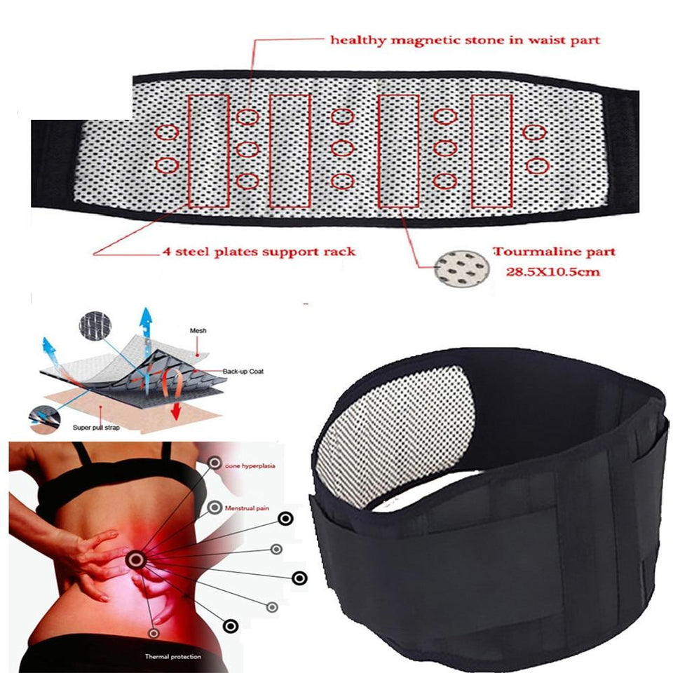Self-heating Magnetic Therapy Waist Belt Lumbar Support