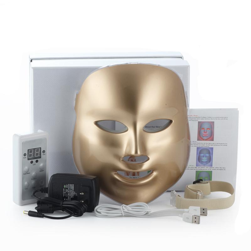 3/7 Color LED Facial Photon Anti Wrinkle Light Therapy Acne Mask