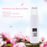 Ultrasonic Ion Skin Scrubber Facial Peeling Extractor Deep Face Clean Device