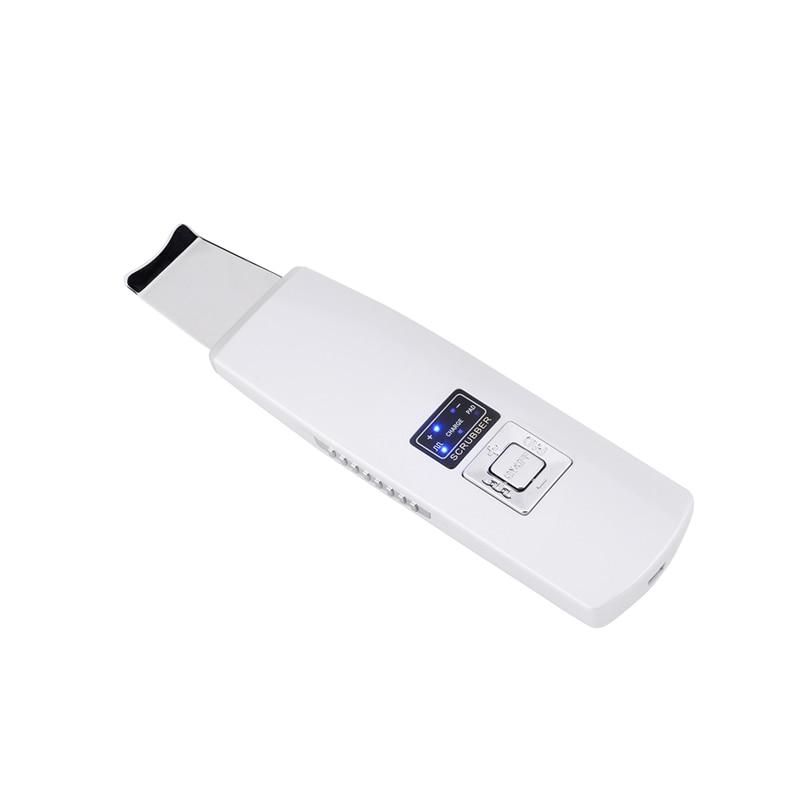 Ultrasonic Ion Skin Scrubber Facial Peeling Extractor Deep Face Clean Device