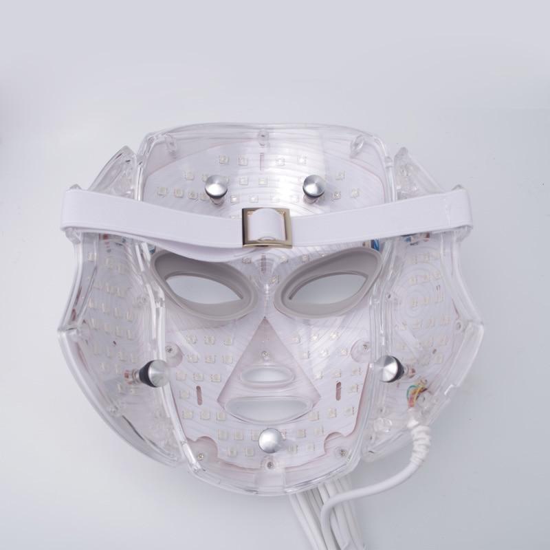 7 Colors LED Facial with Neck Mask Skin Rejuvenation Photon Therapy Light Mask