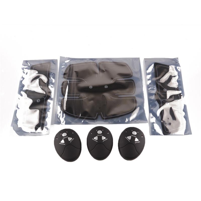 Smart EMS Abdominal Wireless Muscle Trainer Fitness Massage-Black