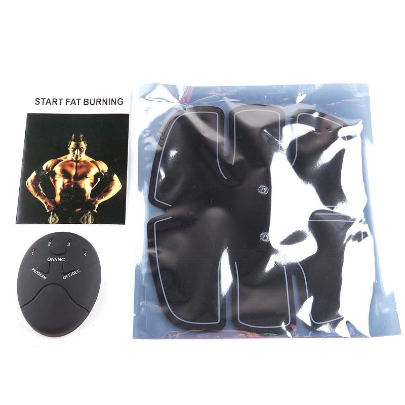 Smart EMS Abdominal Wireless Muscle Trainer Fitness Massage-Black