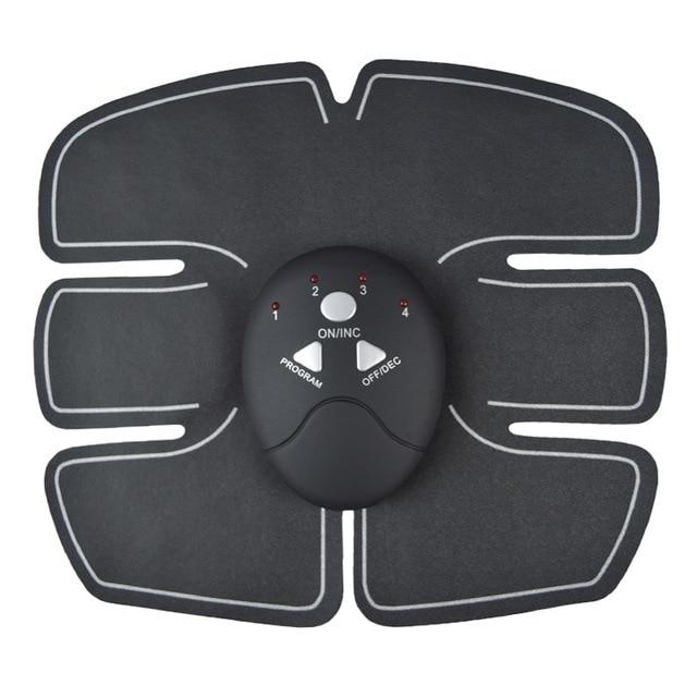 Smart EMS Abdominal Wireless Muscle Trainer Fitness Massage-Black