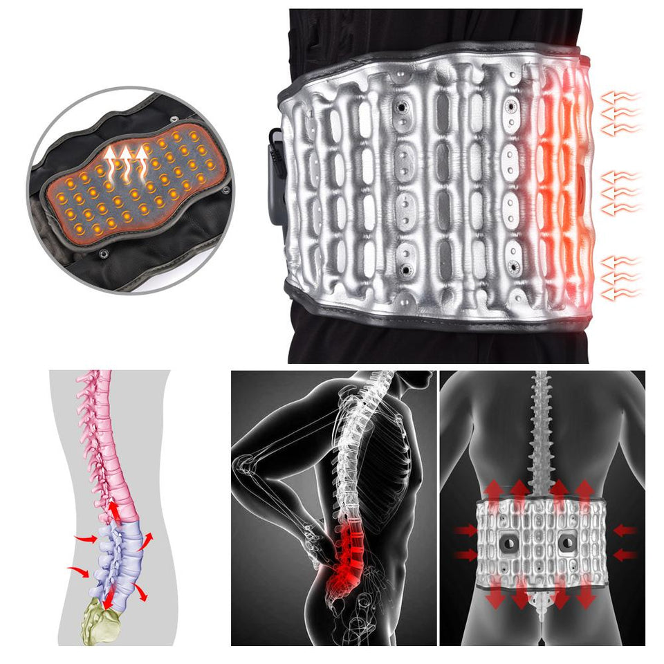 Brace Support Belt Physio Decompression Lumbar Traction Massager