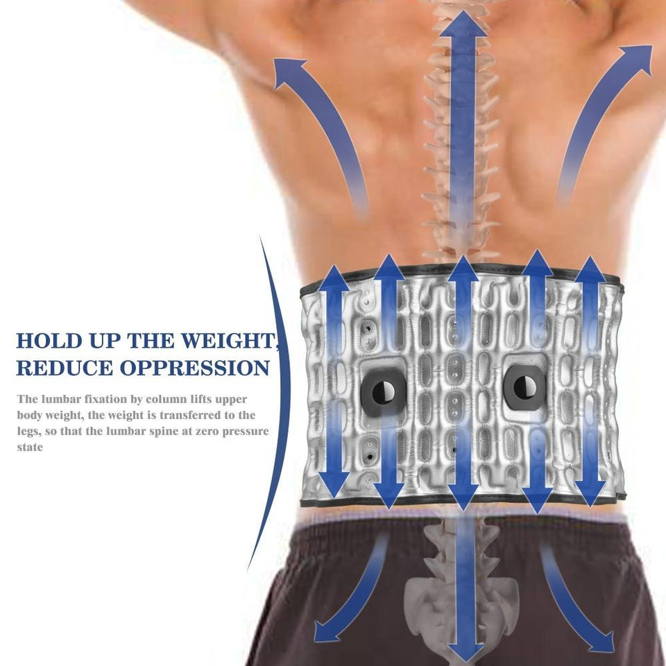 Brace Support Belt Physio Decompression Lumbar Traction Massager