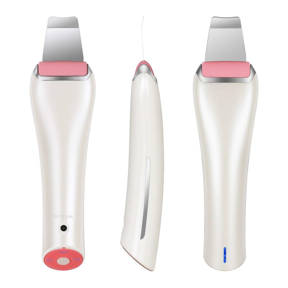 EMS & Ultrasonic Facial Peeling Scrubber Deep Cleaning Vibration Massager