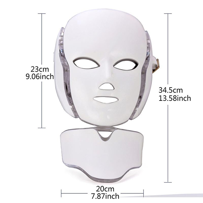 7 Color LED EMS Micro-current Face Neck Care Beauty Mask