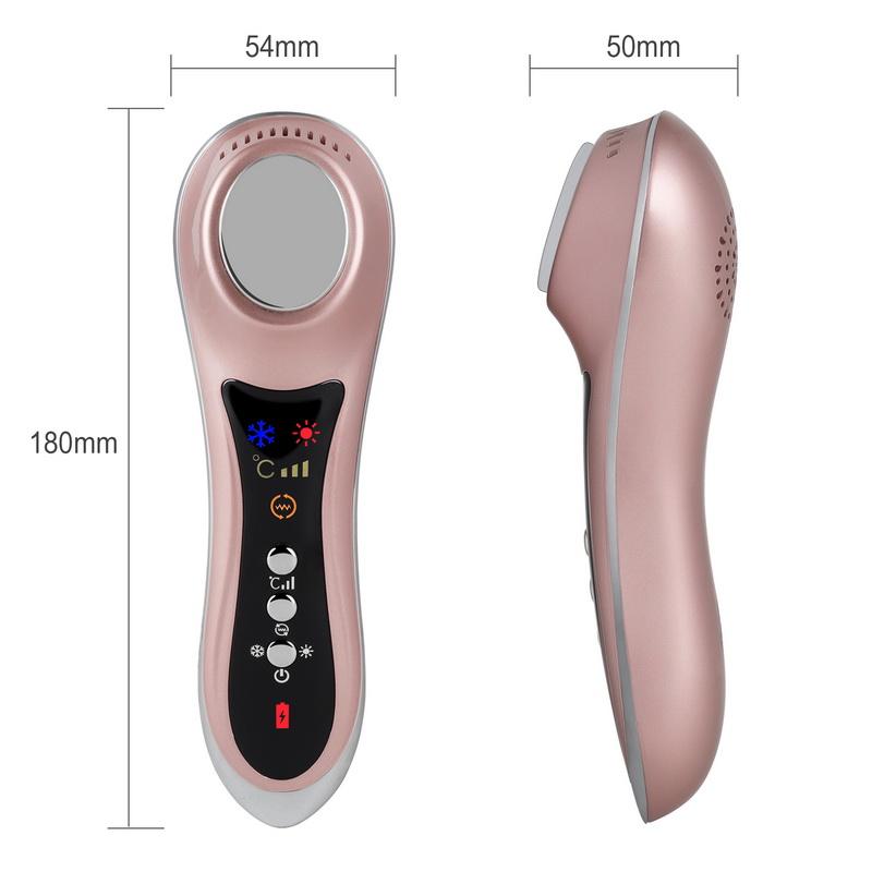 Warm Cold Hammer Therapy Lymphatic Ultrasonic Cryotherapy Ultrasound  Beauty Massager