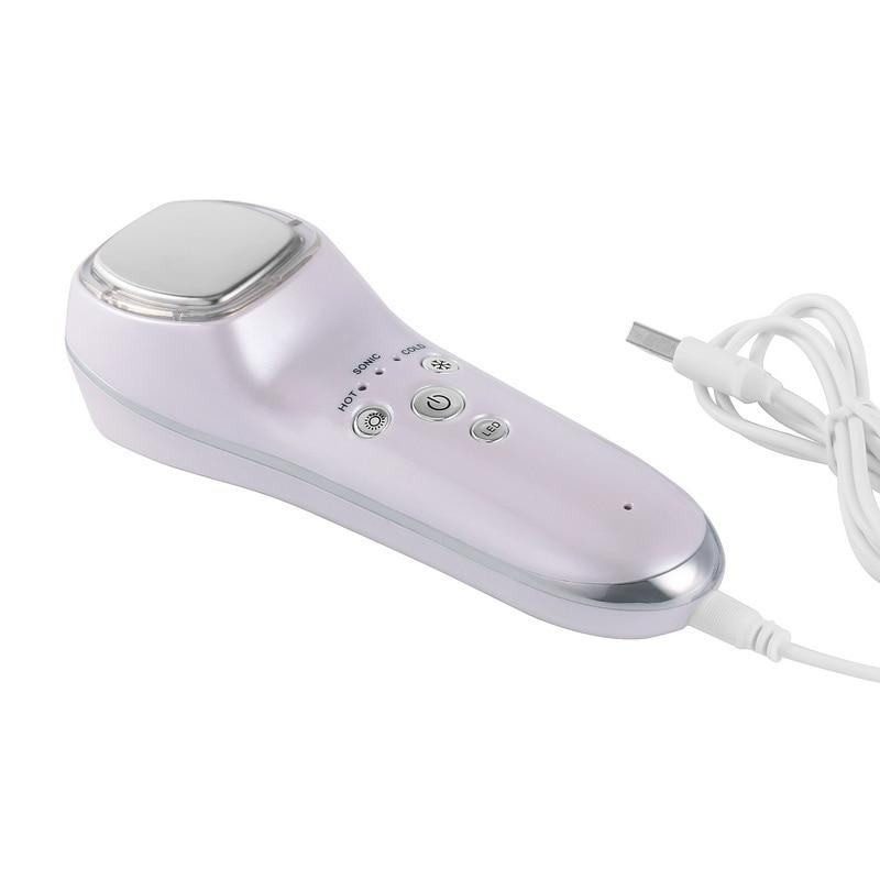 Ultrasonic Cryotherapy Hot Cold Hammer Face Lifting LED Beauty Massager