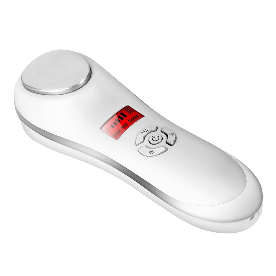 Ultrasonic Vibration Cryotherapy Wrinkle Removal Hot Cold Acne Treatment Massager