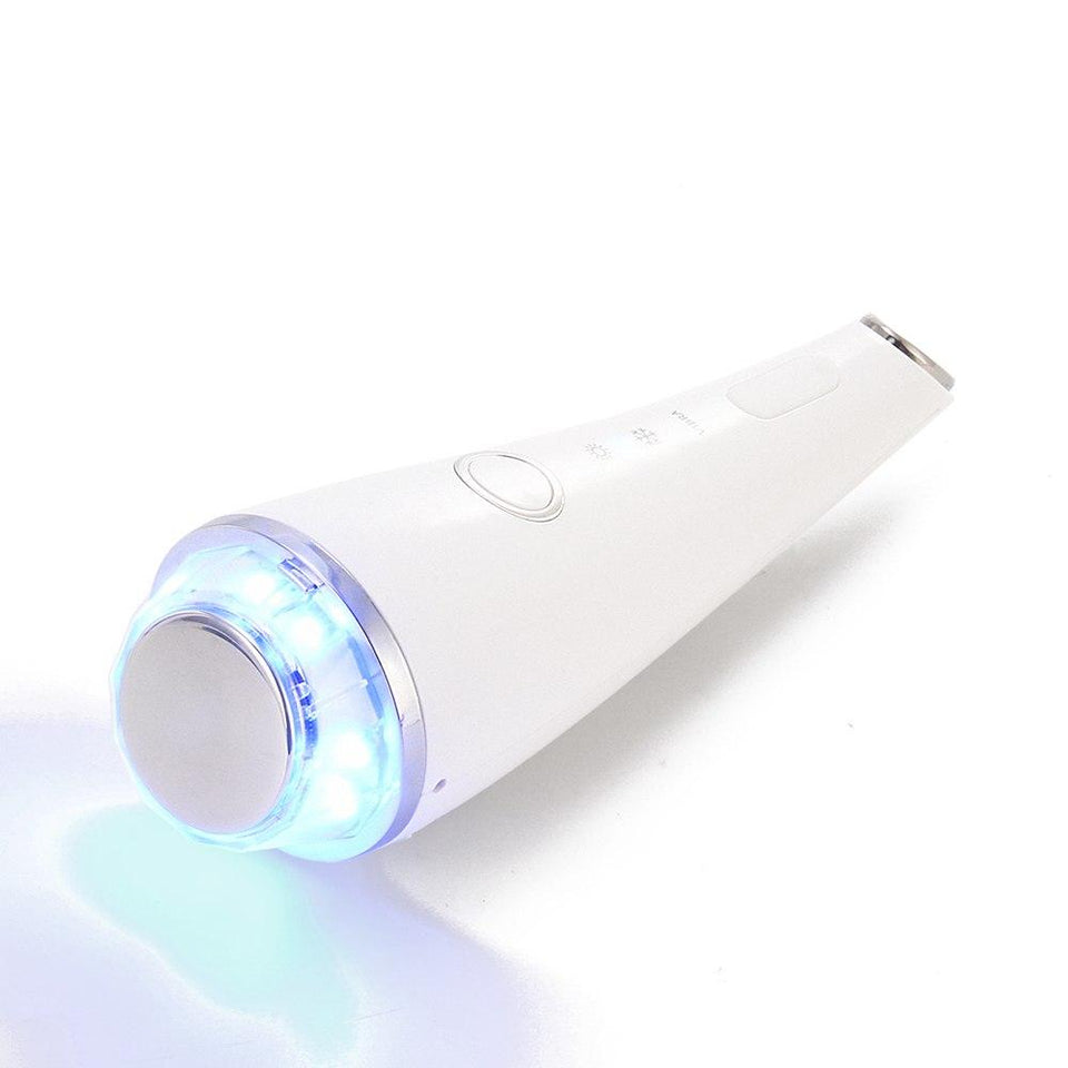 Hot Cold Hammer LED Light Photon Skin Tightening Massager Beauty Device