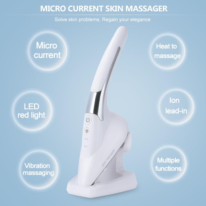Micro-Current Negative Ion Skin Iron Facial Skin Lifting Vibration Massager