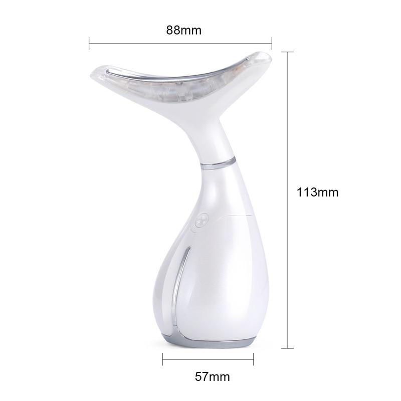 Ms.W 3 Color LED Light Neck Care Vibration Anti Aging Massager