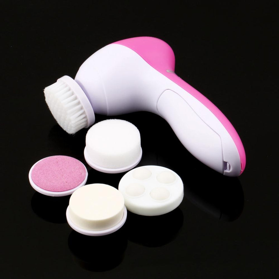 5 in 1 Waterproof Facial Cleansing Brush and Massager