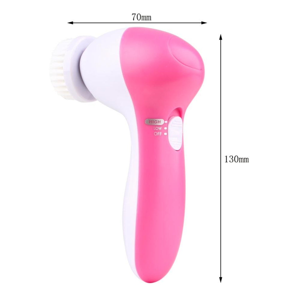 5 in 1 Waterproof Facial Cleansing Brush and Massager