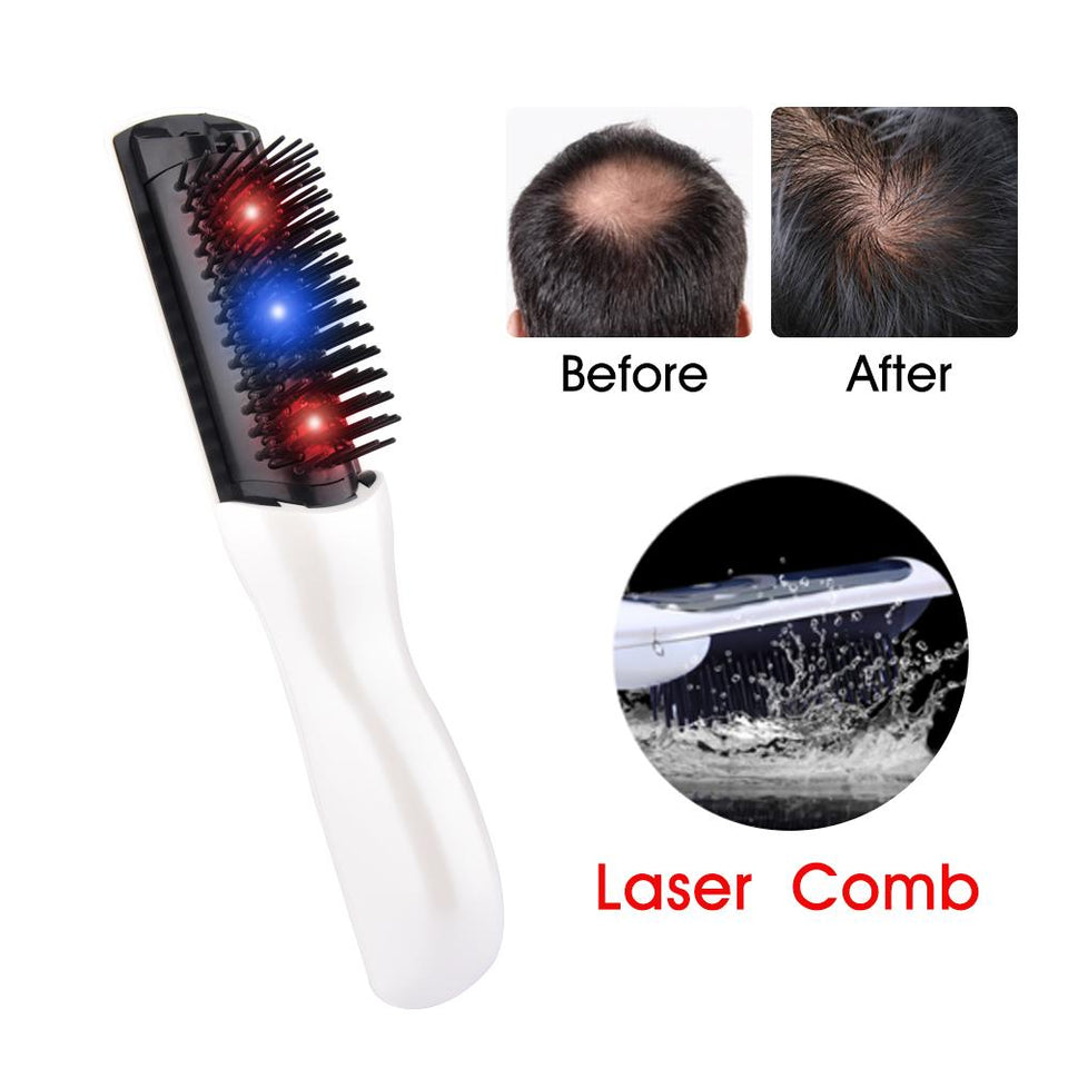 Laser Hair Loss Therapy Massage Hair Growth Care Treatment Comb