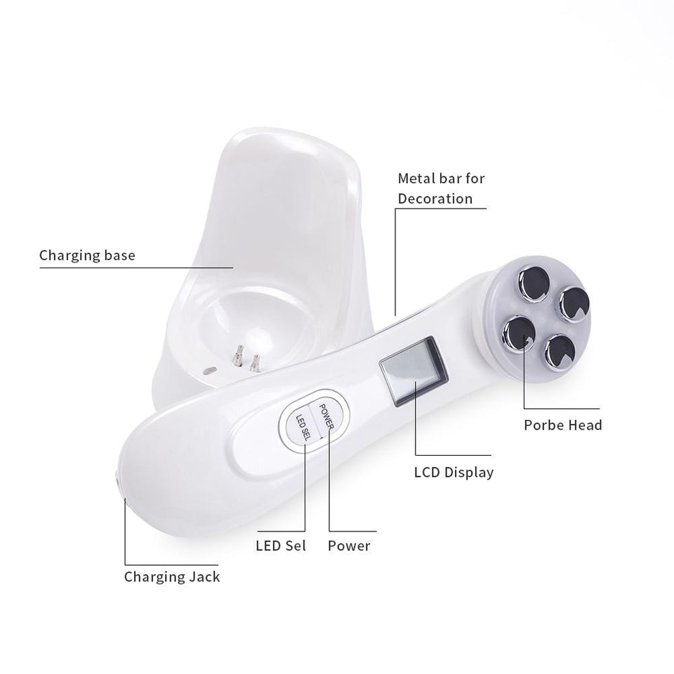 5 in 1 RF EMS LED Photon Mesotherapy Electroporation Skin Tightening Device