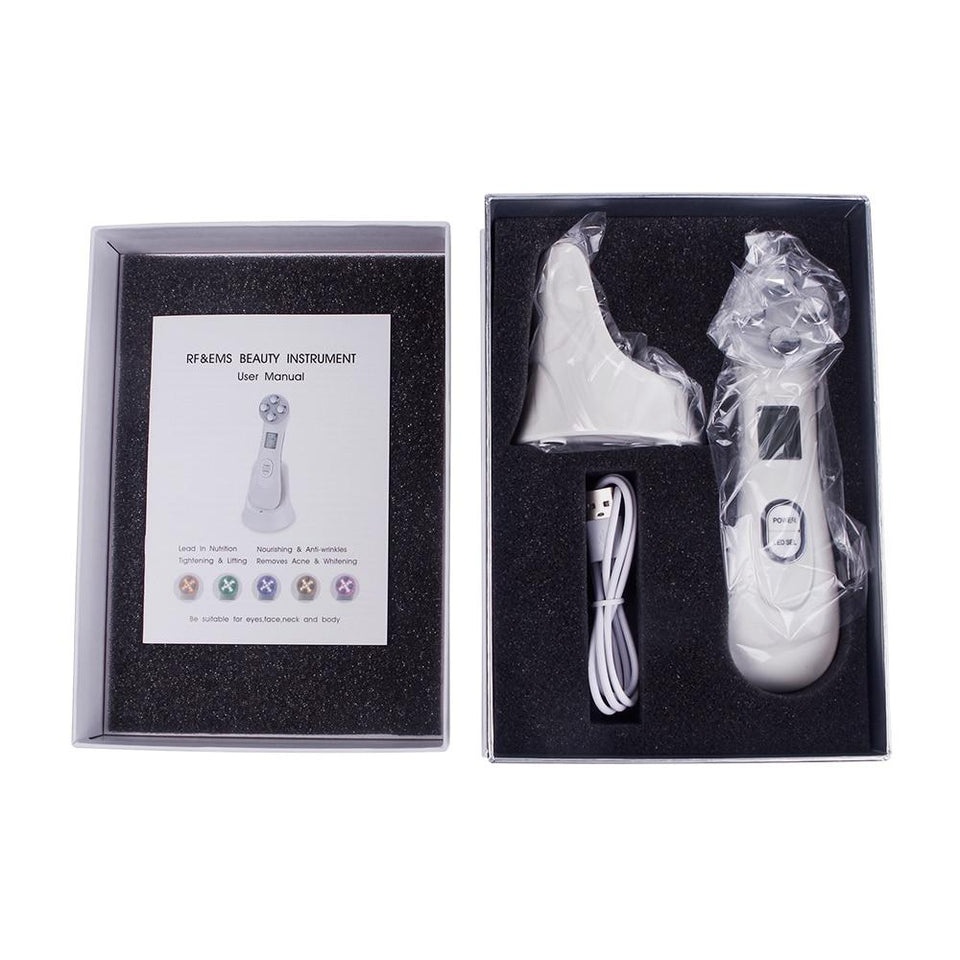 5 in 1 RF EMS LED Photon Mesotherapy Electroporation Skin Tightening Device