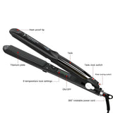 Professional 450F Steam Ceramic Vapor Steam Hair Straightener Iron