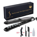 Professional 450F Steam Ceramic Vapor Steam Hair Straightener Iron