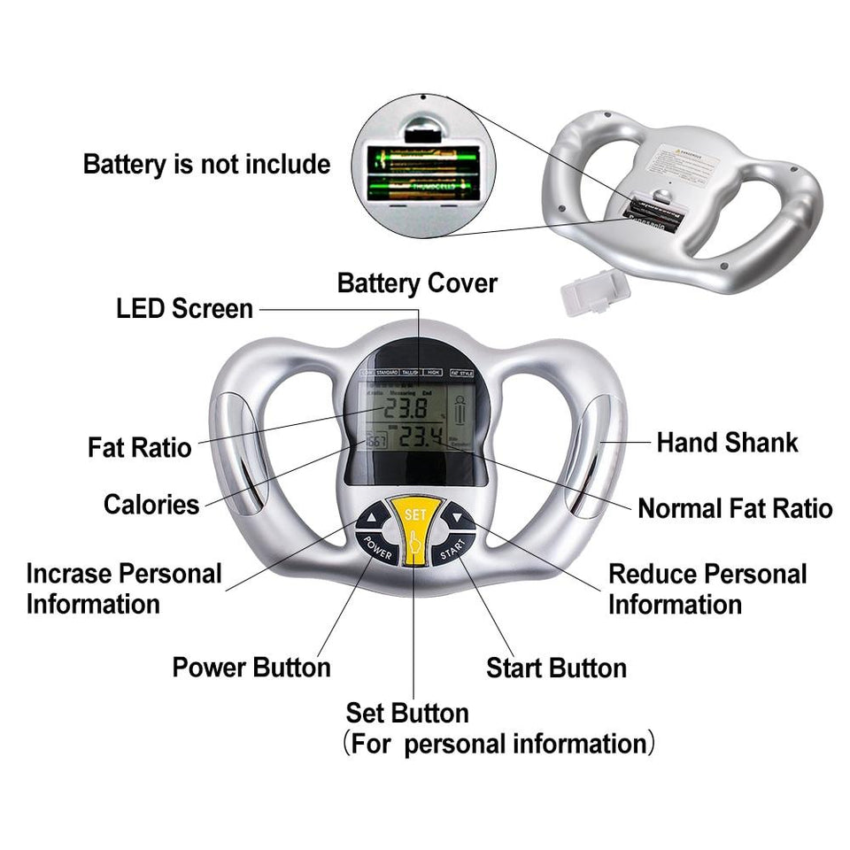 Digital Body Health Monitor Fat Mass Analyzer Machine