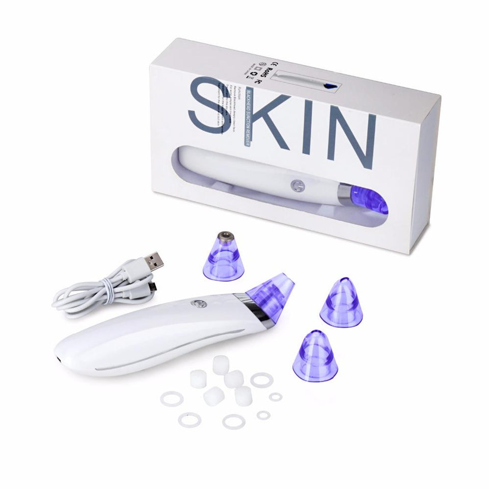1 Key 4 Level Vacuum Facial Blackhead Acne Cleaner Pore Remover