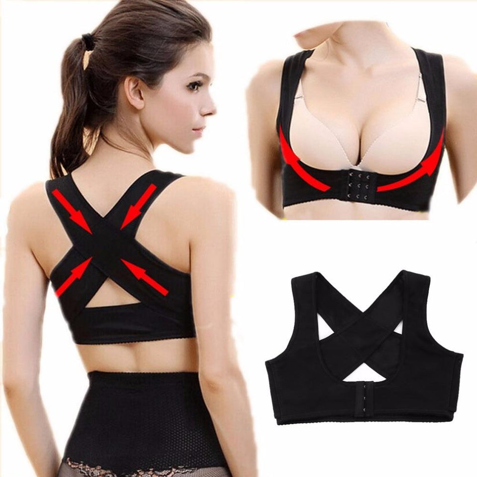 Women Back Posture Corrector Brace Strap Shoulder Chest Support