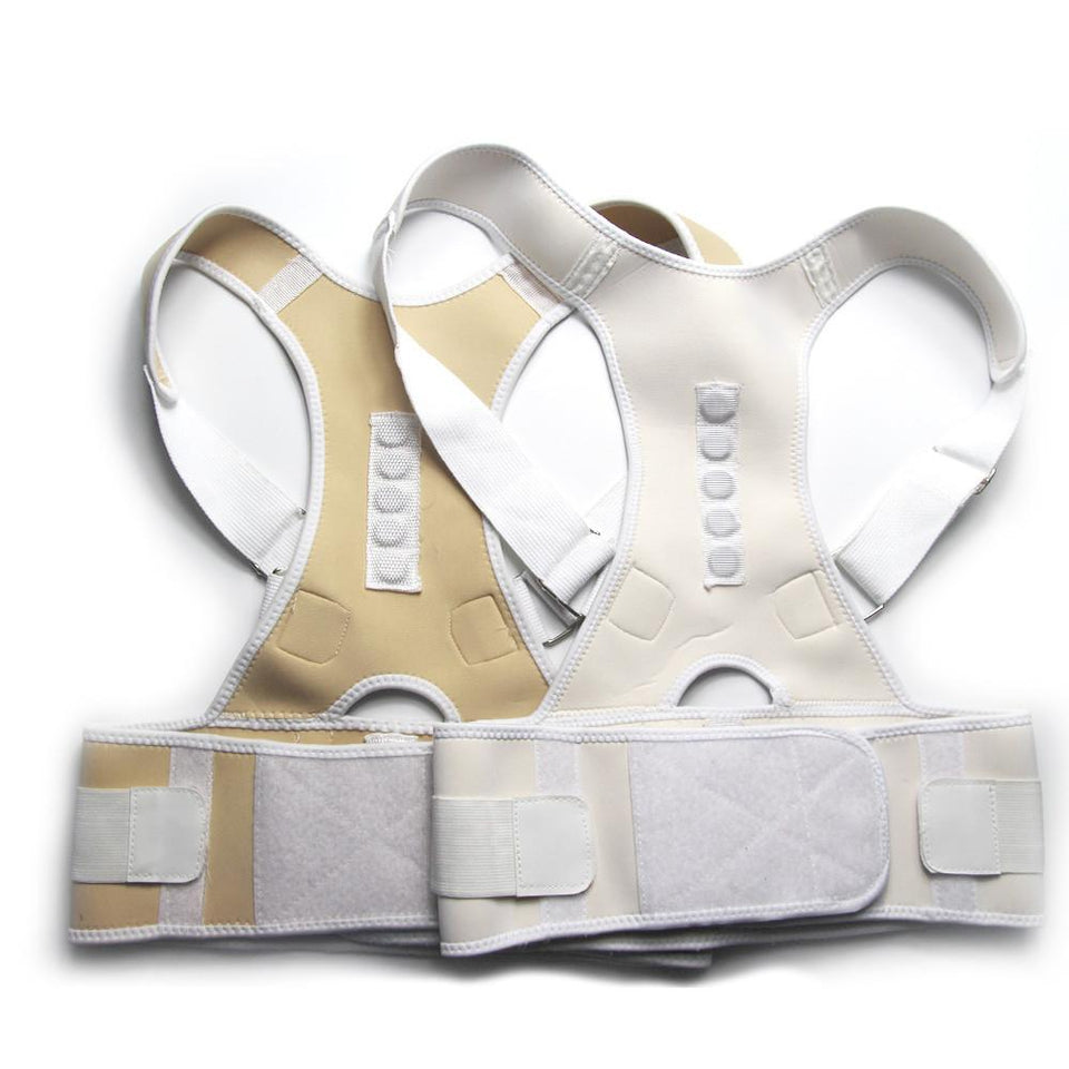 Adjustable Magnetic Posture Corrector Corset Back Brace Lumbar Support Corrector