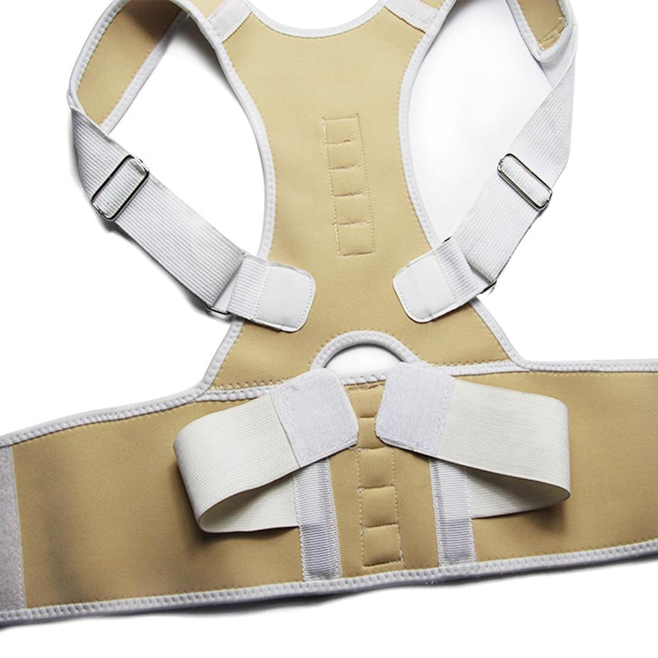 Adjustable Magnetic Posture Corrector Corset Back Brace Lumbar Support Corrector