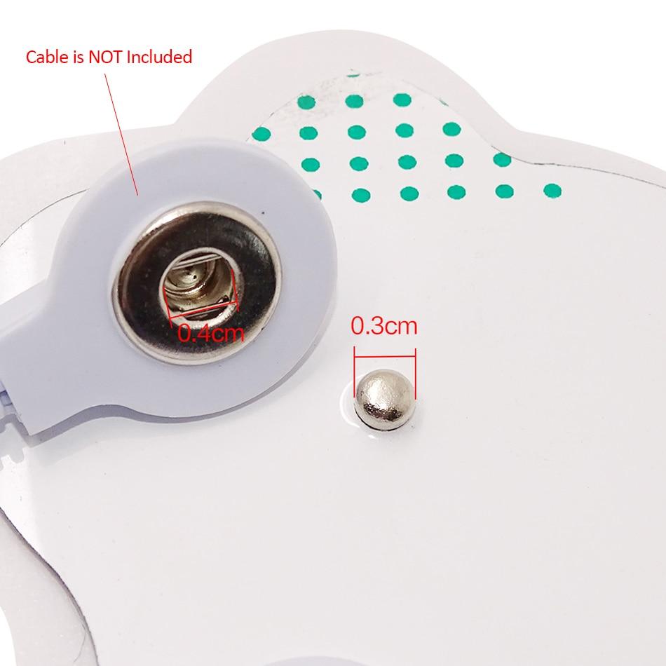 20 Pcs White Electrode Pads For Electric Tens Acupuncture Digital Therapy Machine