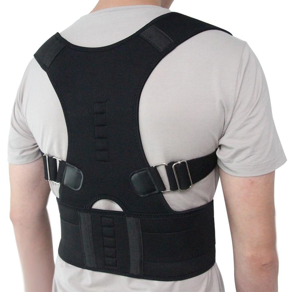 Adjustable Magnetic Posture Corrector Corset Back Brace Lumbar Support Corrector